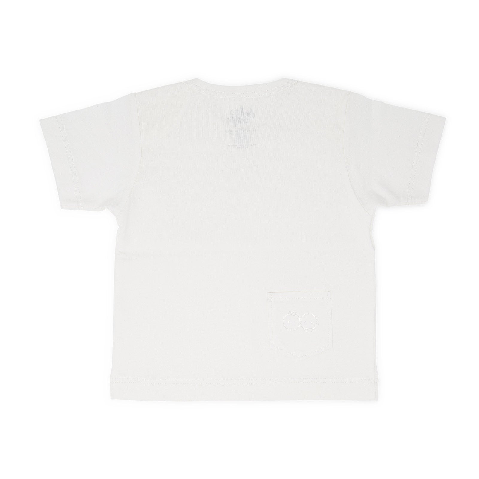 Organic Top Basic - White Short Sleeve - Back