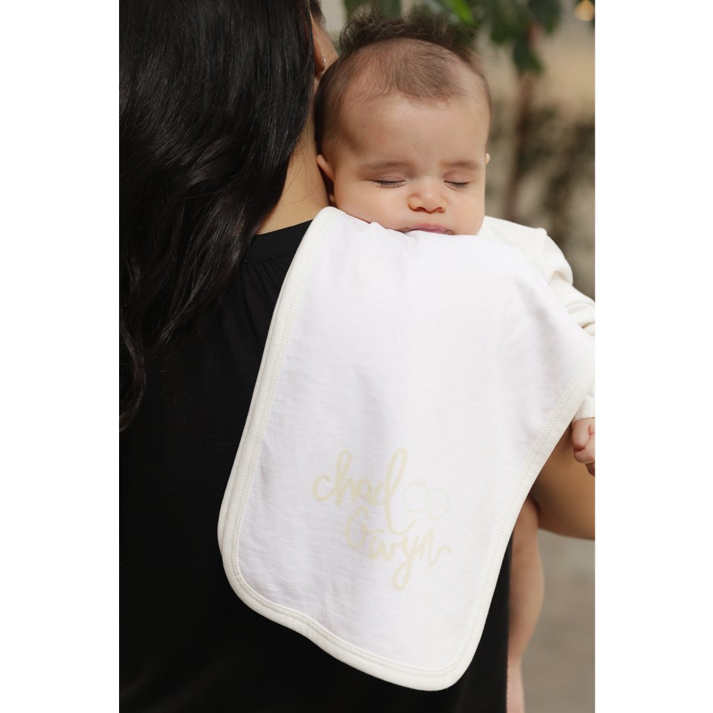 Baby sleeping on soft Organic Cloth