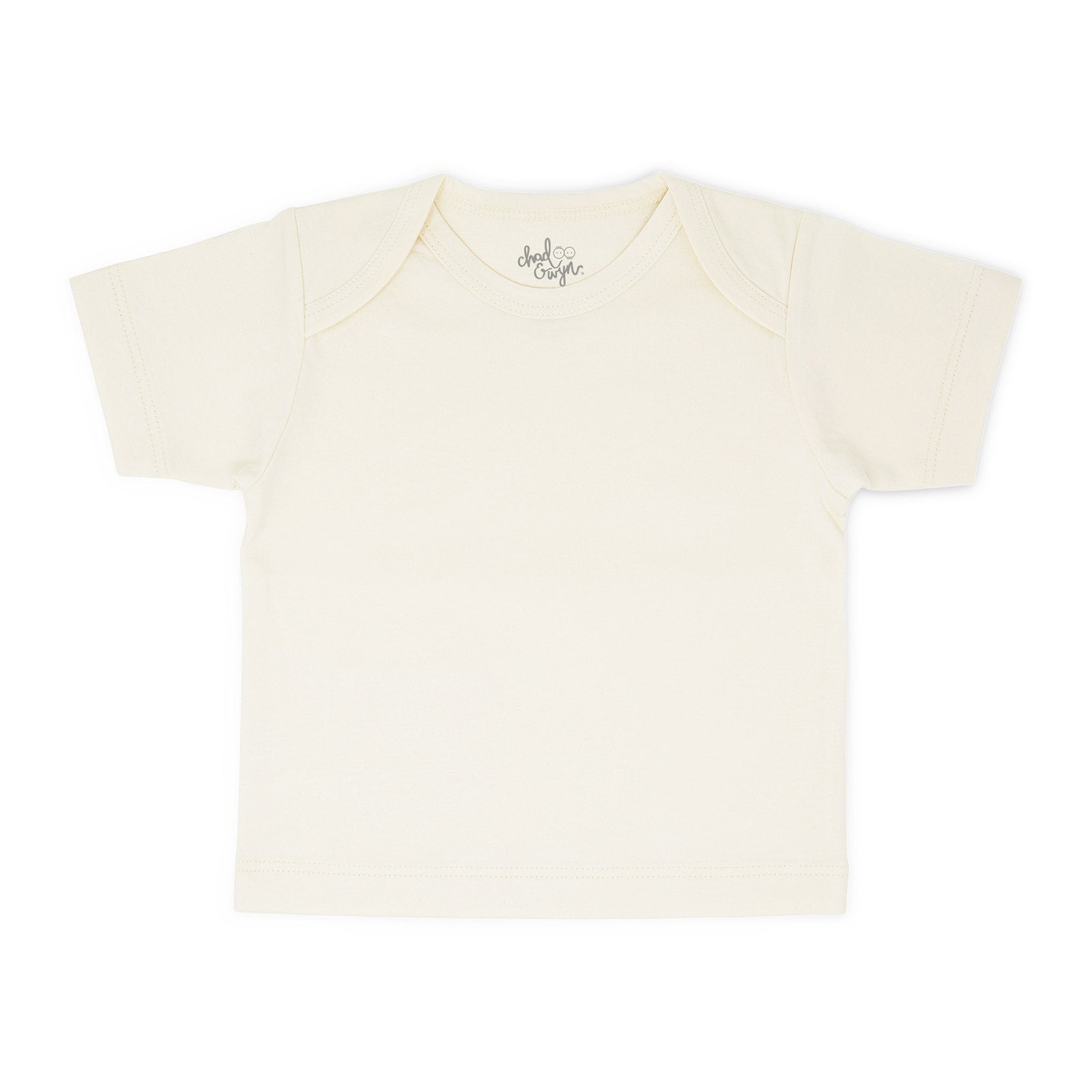 Organic Top Basic - Natural Short Sleeve - Front